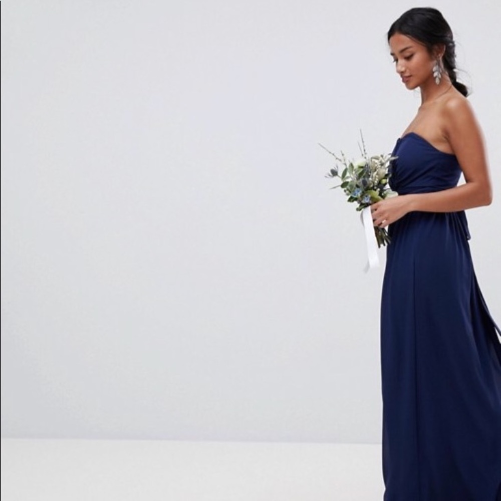 Navy blue bridesmaid dress
